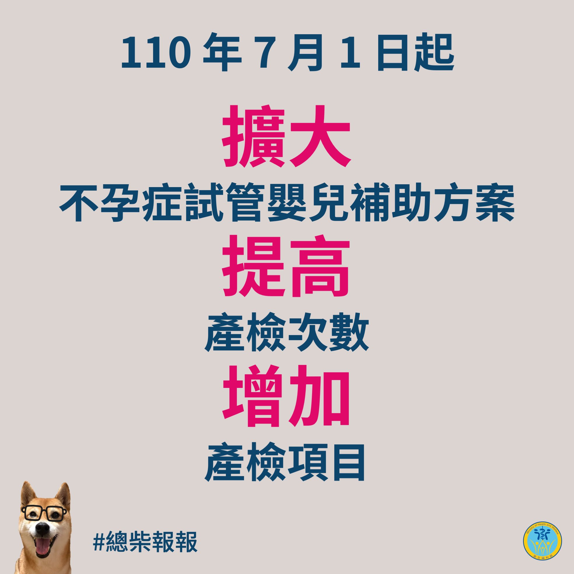 擴大不孕症補助及產檢次數項目 搶先看